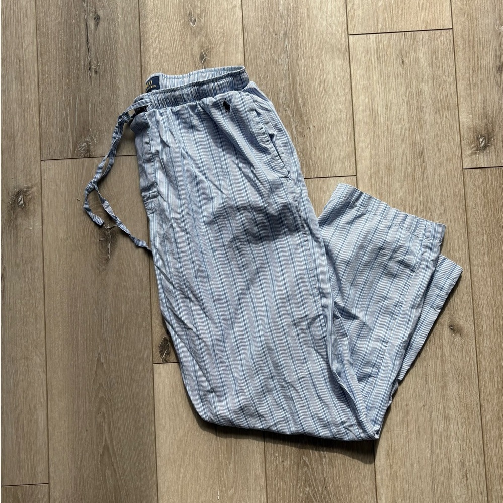 Ralph Lauren blue and white pj pants 
size large
